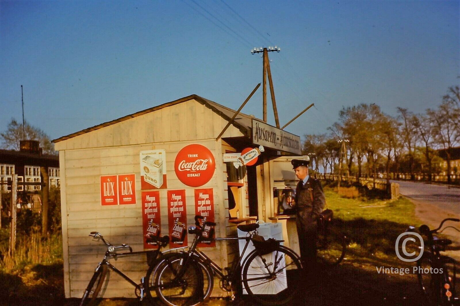 1950s Kiosk selling Coca-Cola & Cigarettes