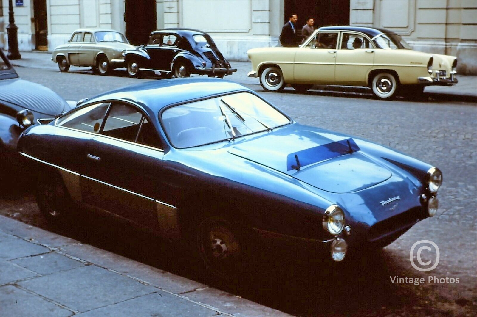 1950s  - Blue Panhard Coupe Fance