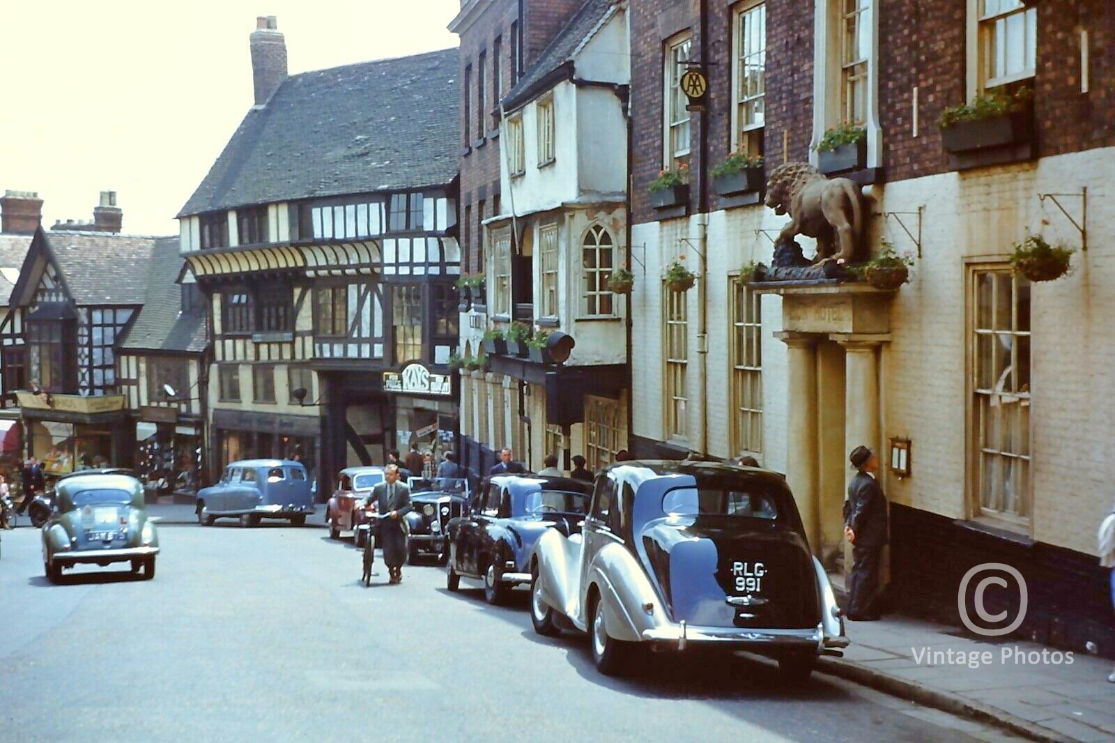 1950s Shrewsbury Street Scene UK