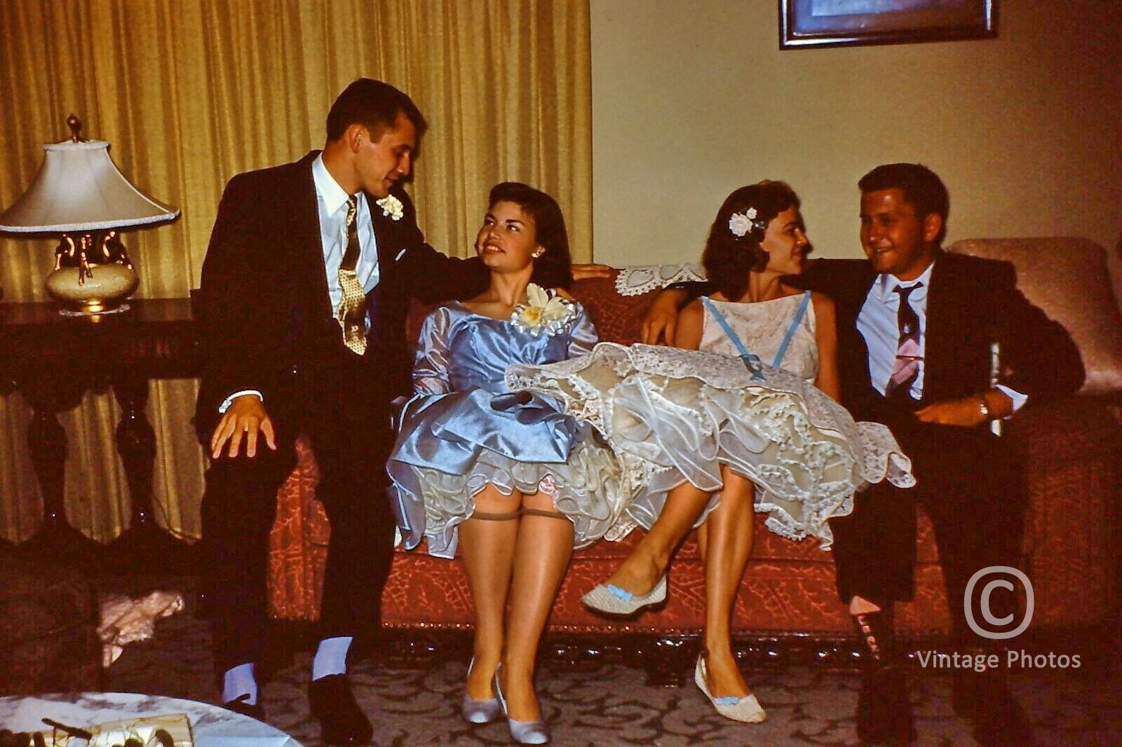 1950s American Fashion - 2 Women + 2 Men Party