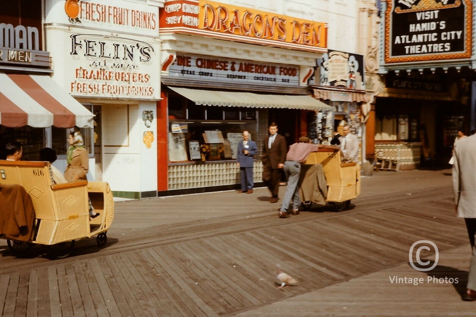 1950s Atlantic City Boardwalk - Dragons Den - Felins - New Jersey