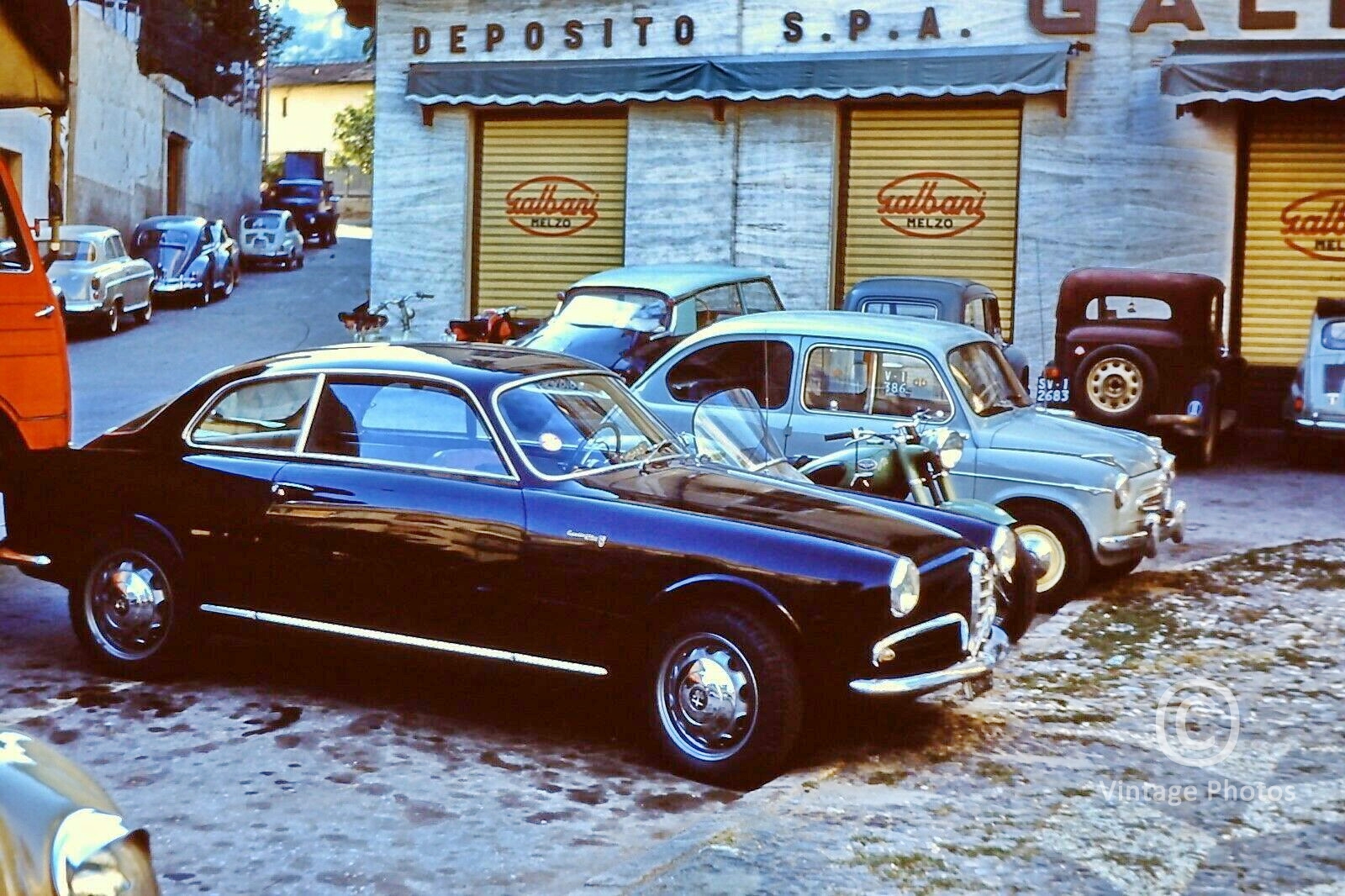 1958 Classic Cars, Alfa Romeo, Fiat, Galbani Melzo Italy