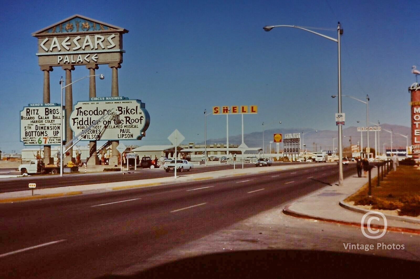 1960s Las Vegas Strip, Caesars Palace, Fiddler on the Roof