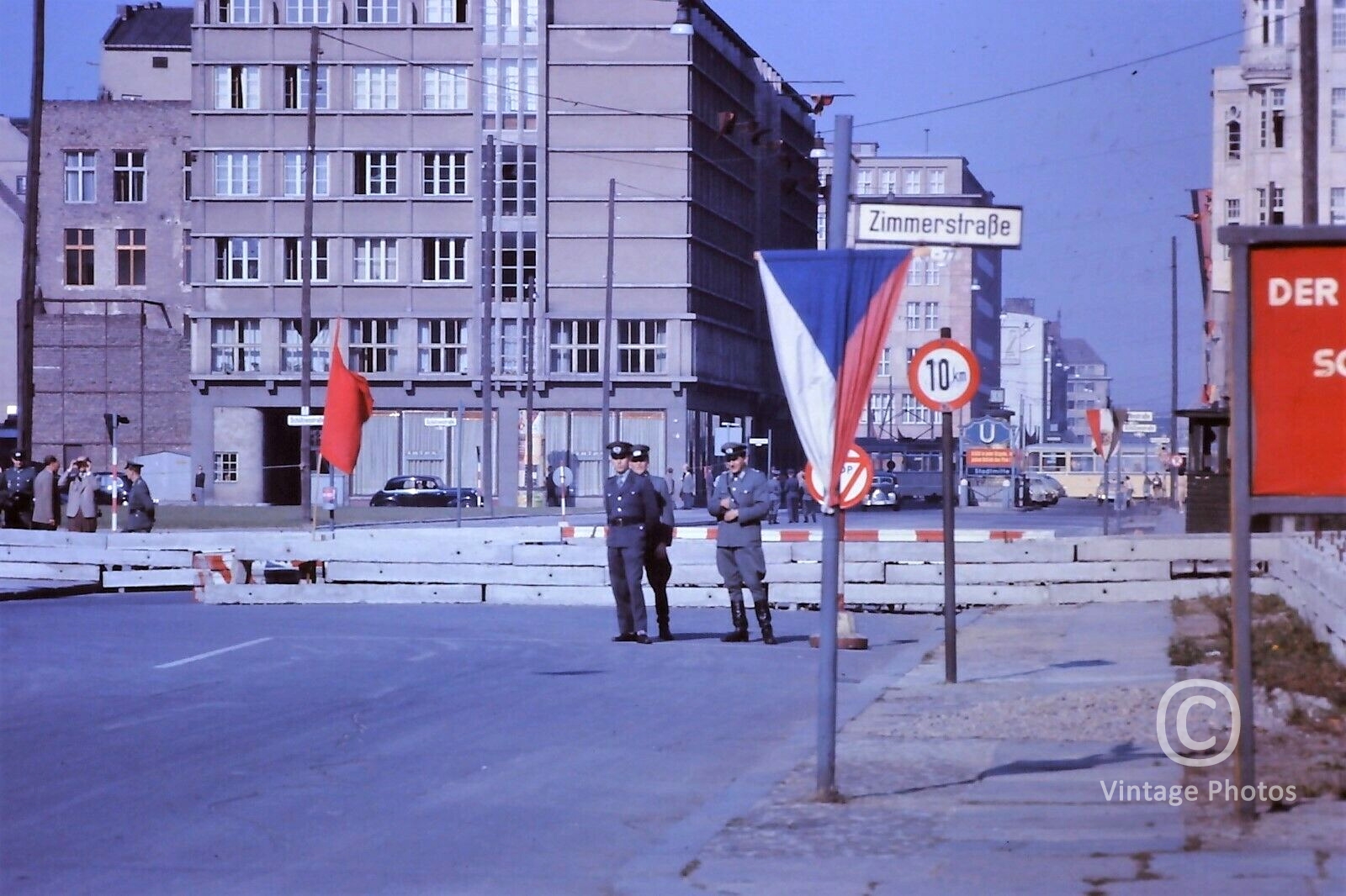 1961 Checkpoint Charlie in Friedrichstrasse
