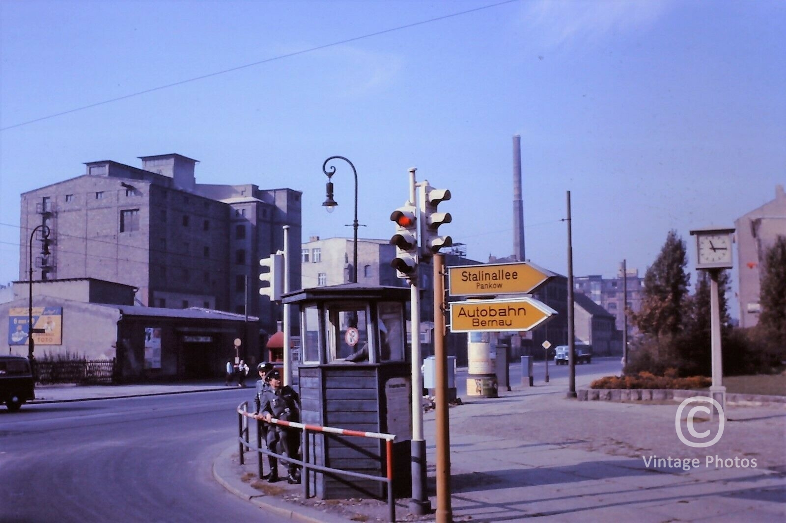 1961 German Street Scene, Buildings & People