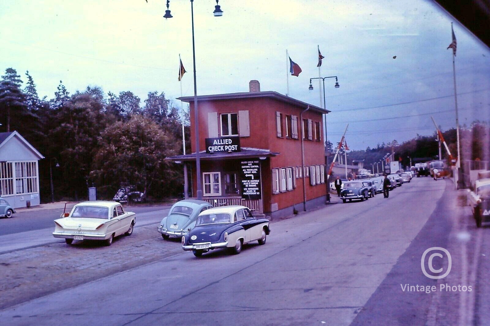 1961 Helmstedt Check Point Crossing