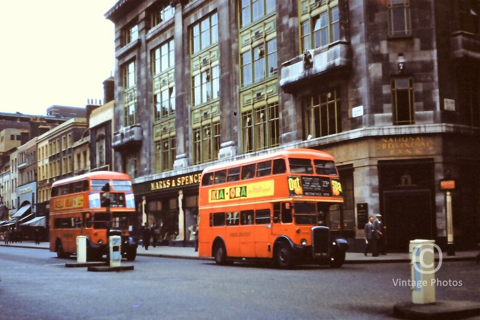 1950s Oxford Street London - Marks & Spencer & LT Buses
