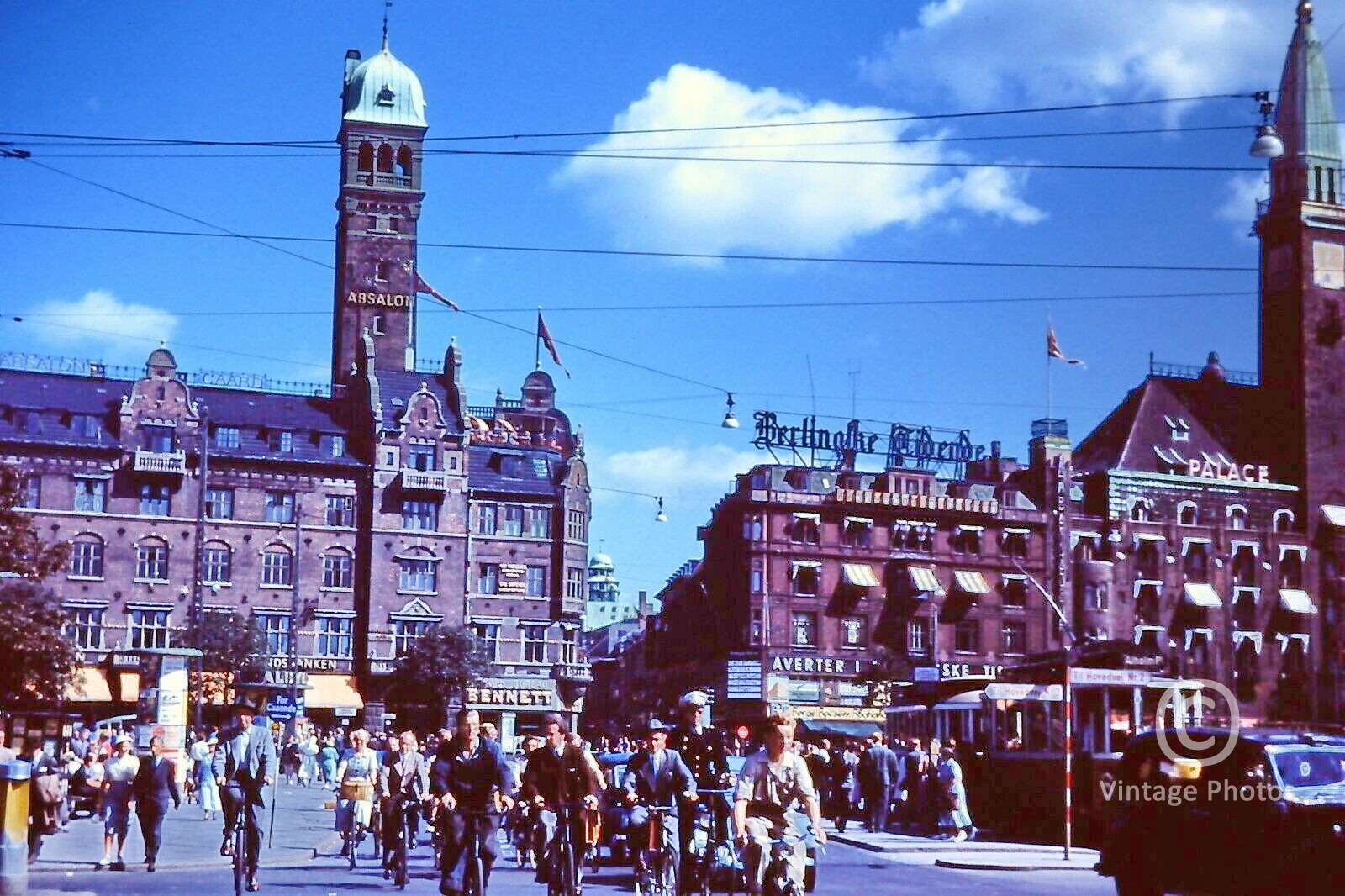 1950s City Hall Square Copenhagen