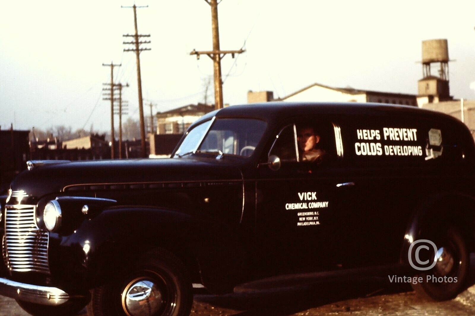 1950s Vick's Chemical Company Black Truck