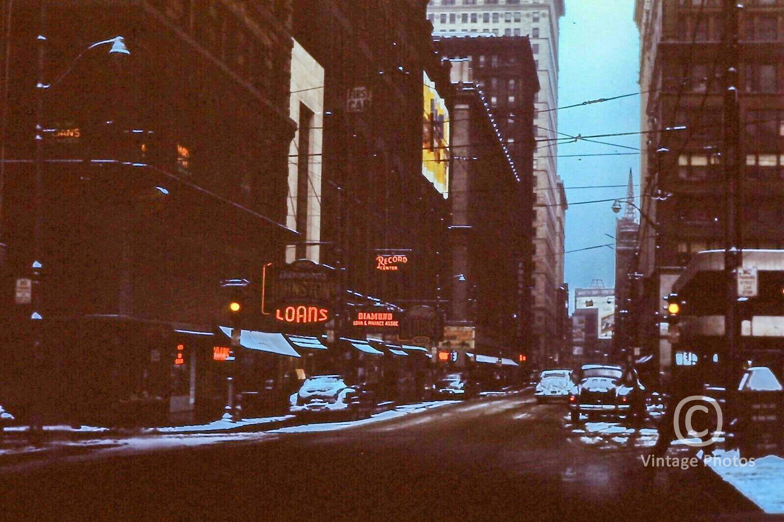 1953 American City Street Scene