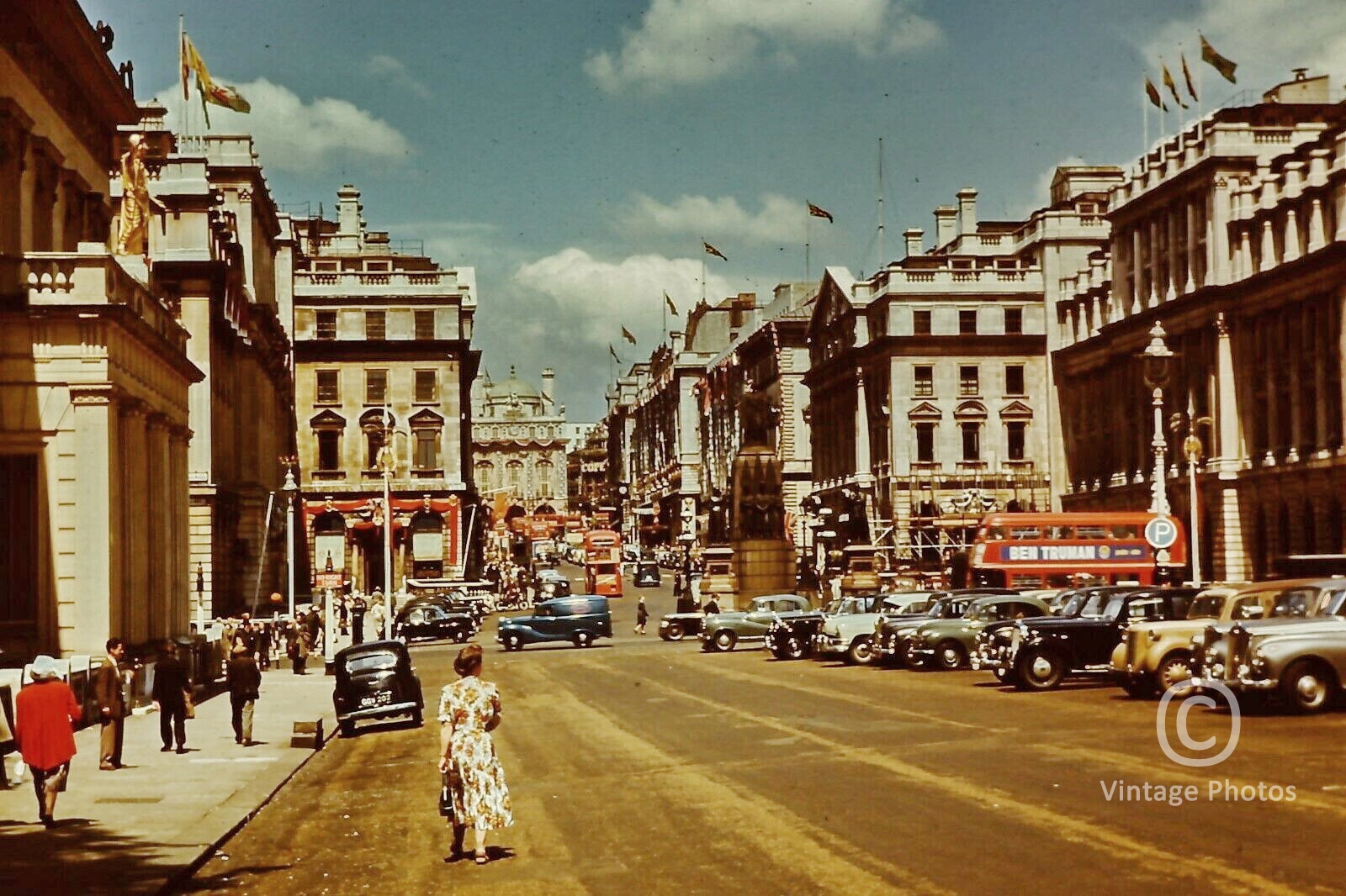 1953 Waterloo Place towards Lower Regent Street, London